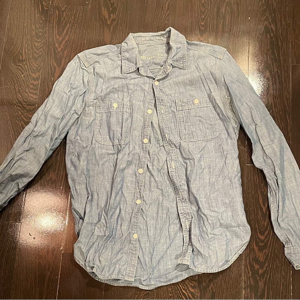 Blue Denim Shirt - GAP